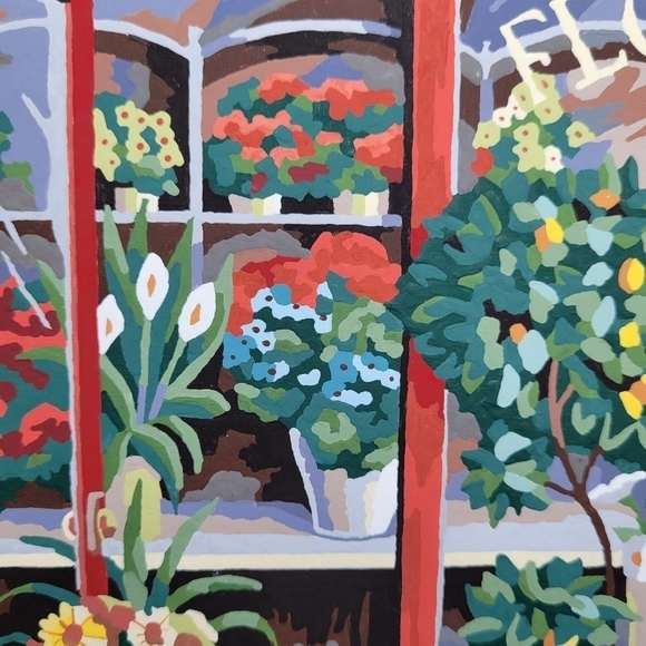 The Flower Shop Advanced Paint By Number 11×14 Finished Acrylic Painting - Picture 9 of 15